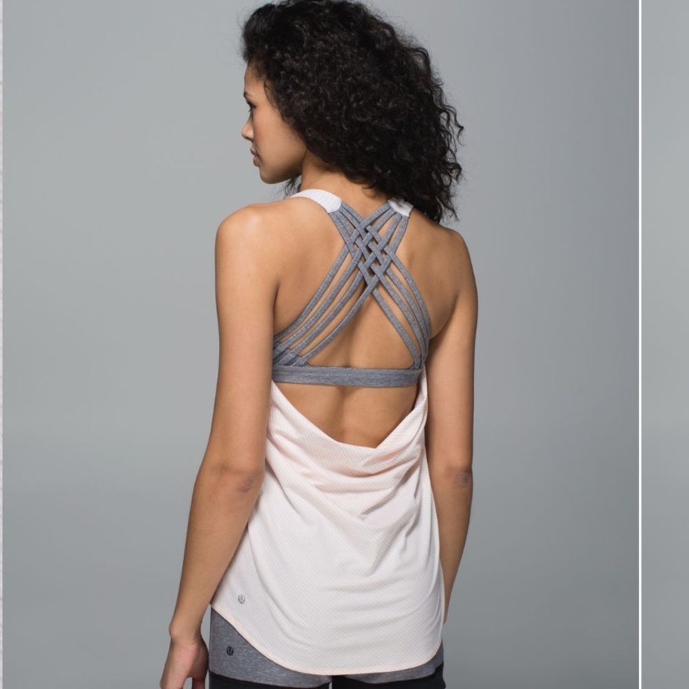 Light Pink Strappy Back Women’s Tank Top